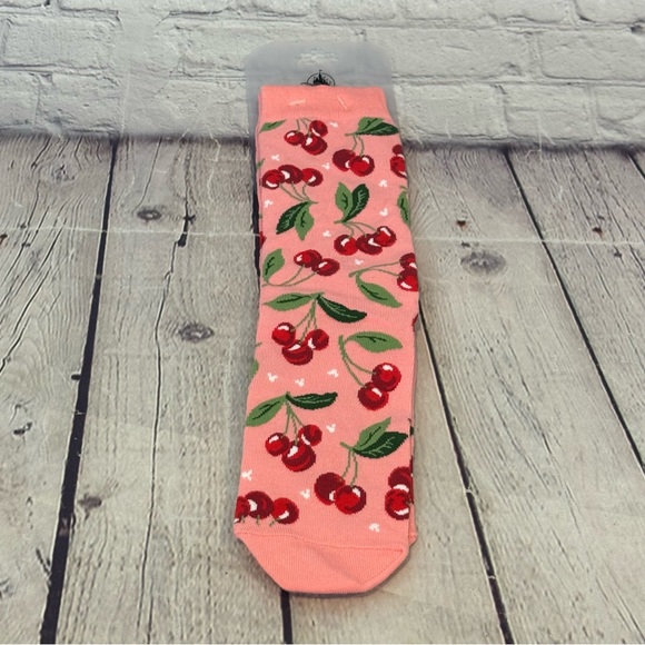 Disney Parks Cherry Pattern Women’s Socks - Picture 1 of 4